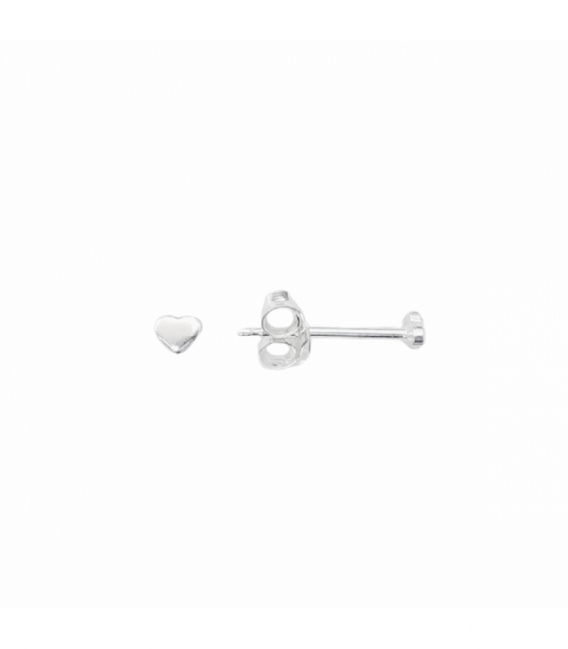 Pendiente Plata Corazon 3mm. Precio Par