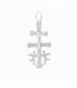 Pendentif Argent Croix de Caravaca 30mm