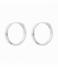 Aro Plata Media Caña 12mm Precio Par