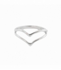 Anillo Plata Doble V