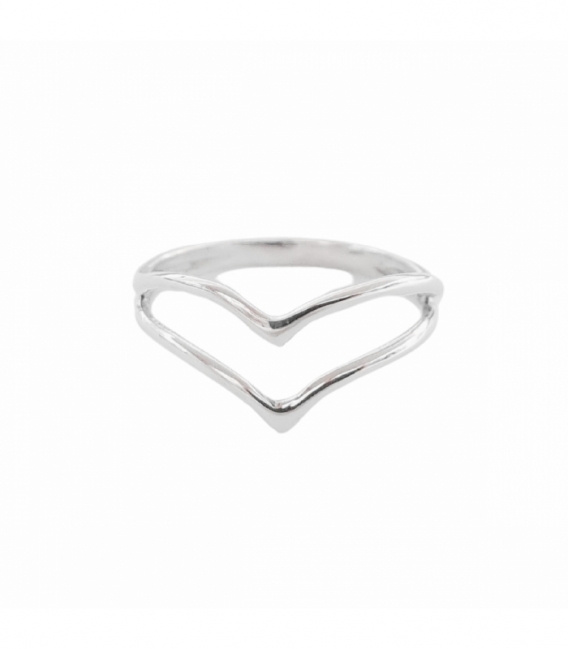 Bague Double V