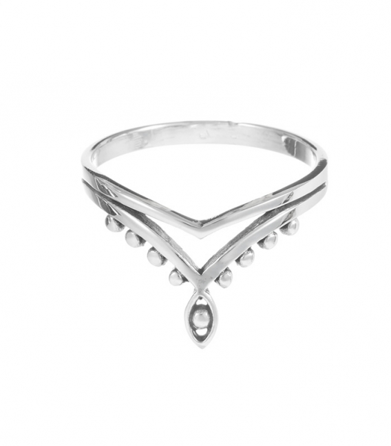 Bague Argent V Bali