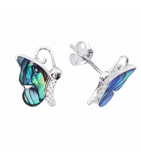 Pendiente Plata Mariposa Minerales Precio Par