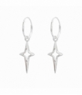 Aro Plata con Estrella 12mm Precio Par