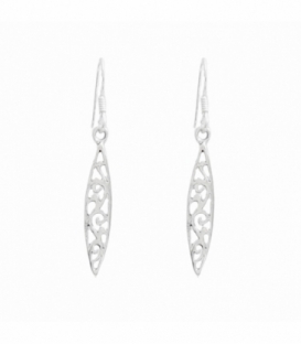 Pendiente Plata Filigranas 24mm Precio Par