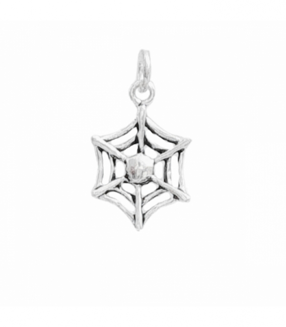 Colgante Plata Telaraña 14mm