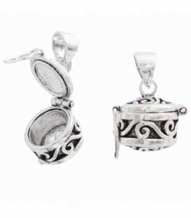 Pendentif Argent Coffre 16 X 12mm