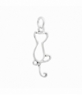 Colgante Plata Gato 18mm