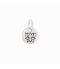 Colgante Plata Flor Loto Ø8mm