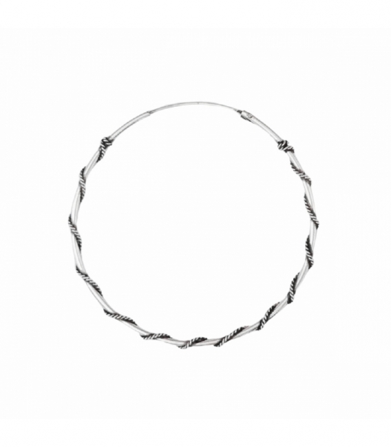 Créoles Argent Bali 14 X 1.5mm Prix Paire