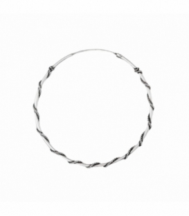 Aro Plata Labrado 45 X 1.5mm Precio Par