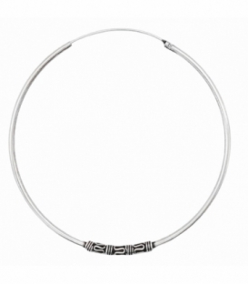 Créoles Argent Bali 60 X 1.5mm Prix Paire