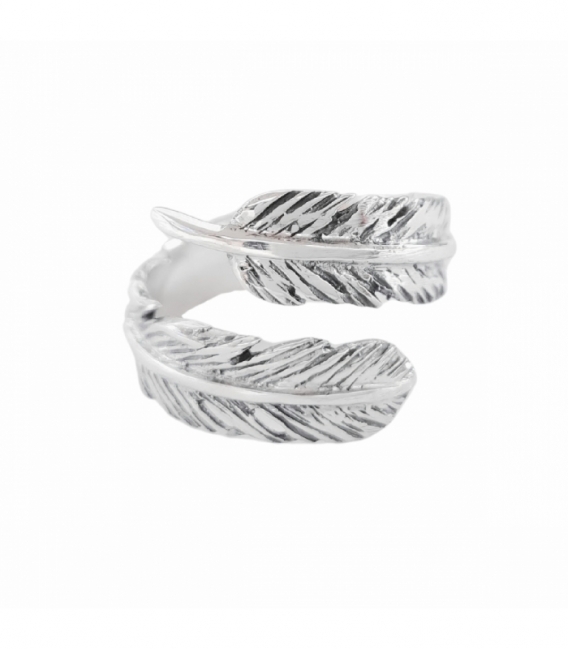Anillo Plata Pluma