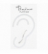Pendiente Plata Trepador Liso 27mm Precio Par