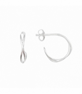 Aro Plata Hilos Trenzados 14mm Precio Par