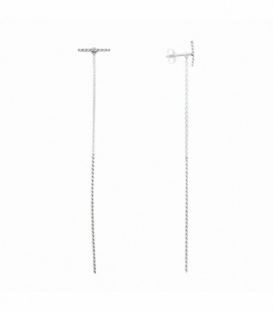 Boucles d'oreilles Tressé 80mm Prix Paire