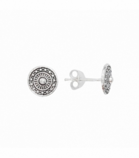 Pendiente Plata Boton Ø8mm Precio Par