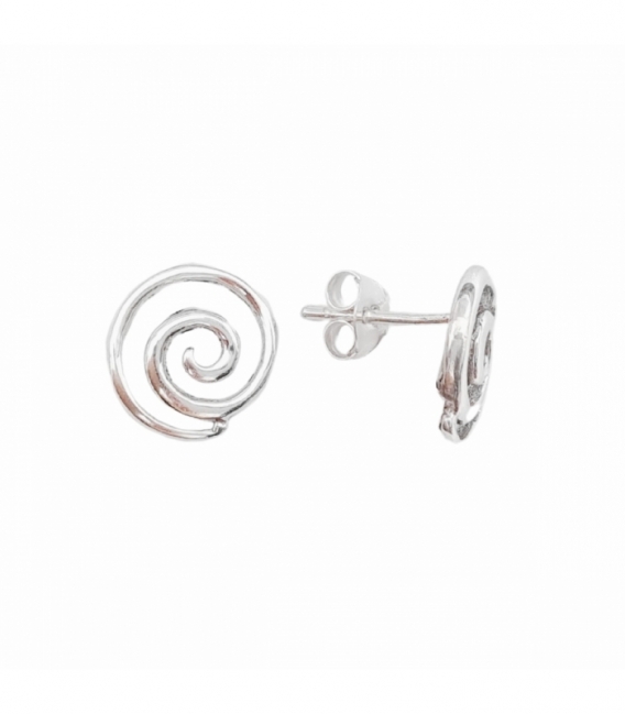 Pendiente Plata Espiral Ø11mm Precio Par