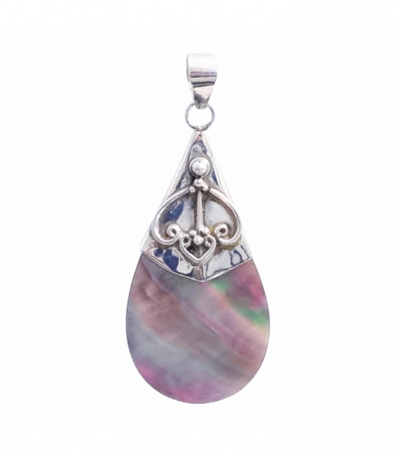 Pendentif Argent Mère Perle 45mm
