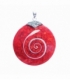 Pendentif Argent Disque Balinais Ø45mm