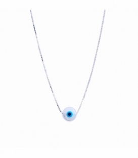 Gargantilla Plata Ojo Turco 40+4,5cm