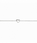 Pulsera Plata Corazon 15+4cm
