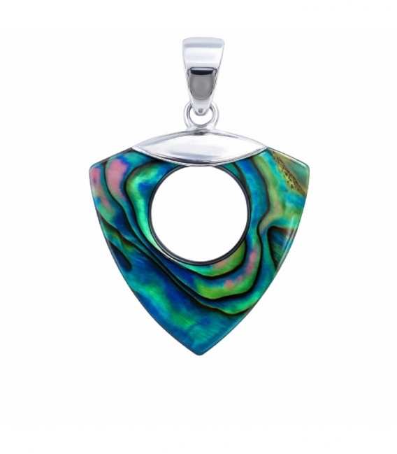 Colgante Plata Abalon 26mm