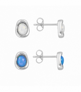Boucles d'oreilles Argent Opale Prix Paire