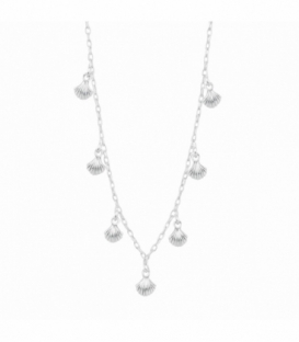 Collier Argent Coquille 40+3cm