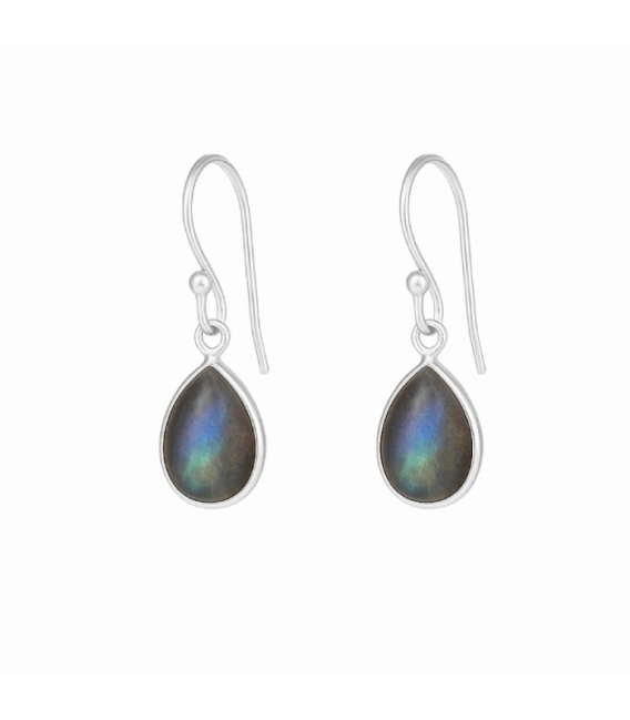 Boucles d'oreilles Argent Minéraux Déchirure 12mm Prix paire