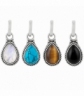 Colgante Plata Lagrima Piedra 18.6mm