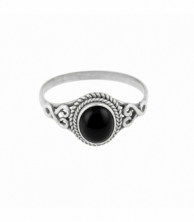 Bague Argent Onyx 10 X 8mm
