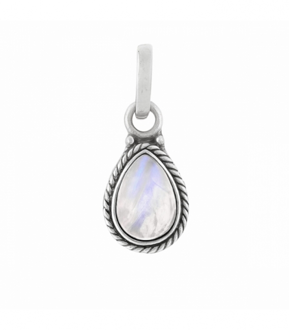 Colgante Plata Lagrima Piedra 18.6mm