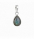 Colgante Plata Lagrima Piedra 12mm