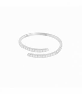 Bague Argent Zirconium Blanc