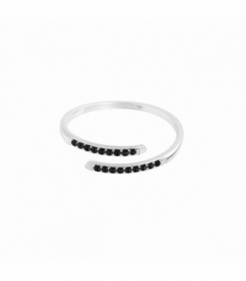 Anillo Plata Circonitas Negras