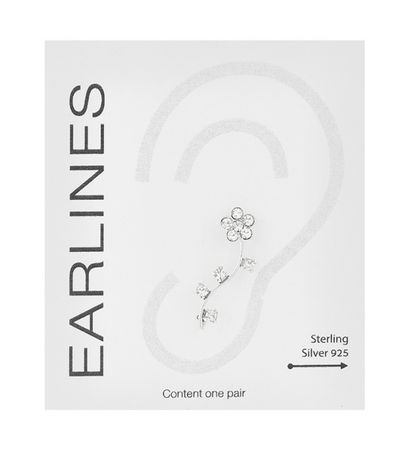 Pendiente Plata Trepador Circonitas Precio Par