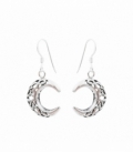 Pendiente Plata Luna. Precio Par