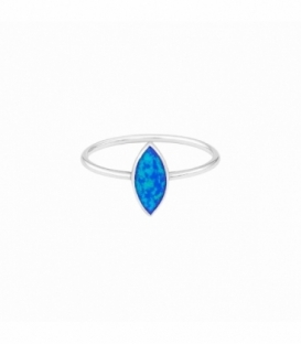 Anillo Plata Opalo Azul