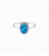 Anillo Plata Opalo Azul