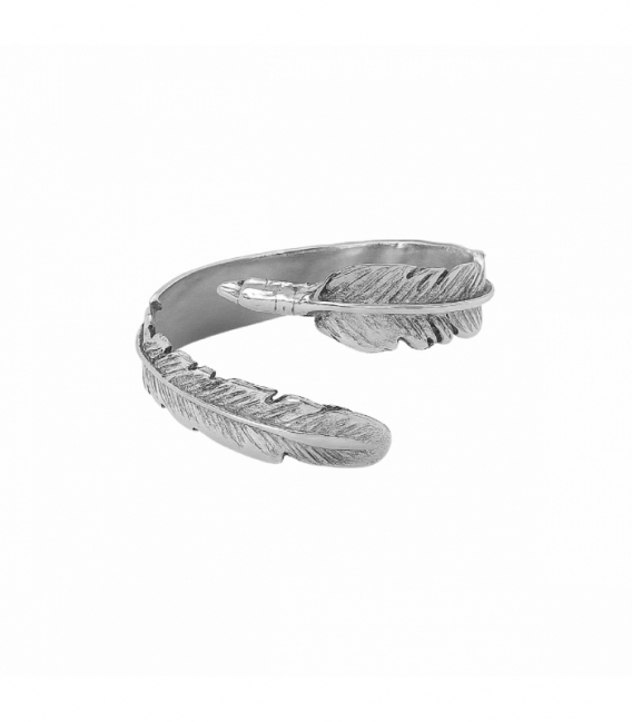 Anillo Plata Pluma