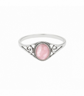 Anillo Plata Nacar Rosa