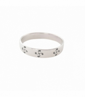Anillo Plata Lauburu