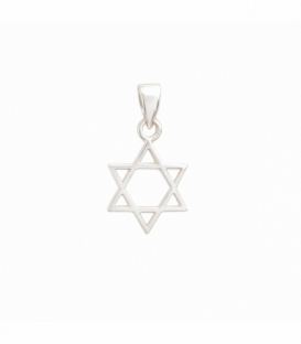 Colgante Plata Estrella de David 13mm