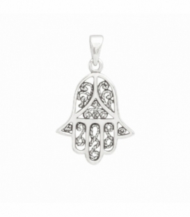 Colgante Plata Mano Fatima 19mm