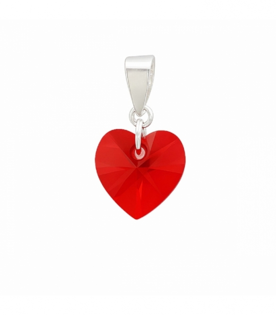 Colgante Plata Circonita Corazon 10mm
