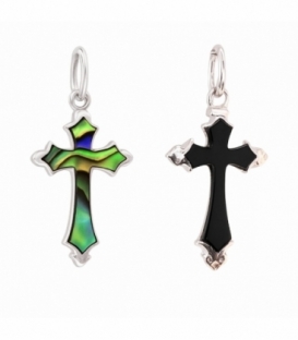 Pendentif Argent Croix Pirre 18mm
