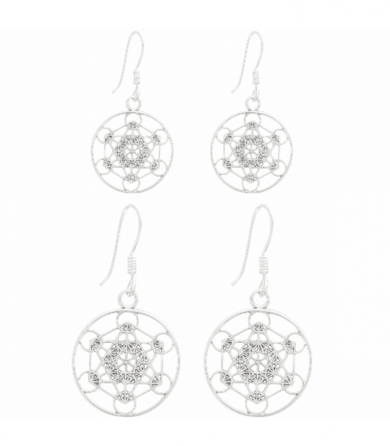 Boucle d'oreille Argent Métatron Prix Paire