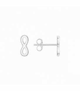Pendiente Plata Infinito 10mm Precio Par