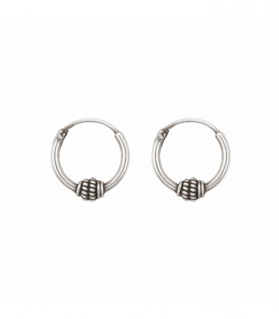 Créoles Argent Bali 10 X 1.2mm Prix Paire